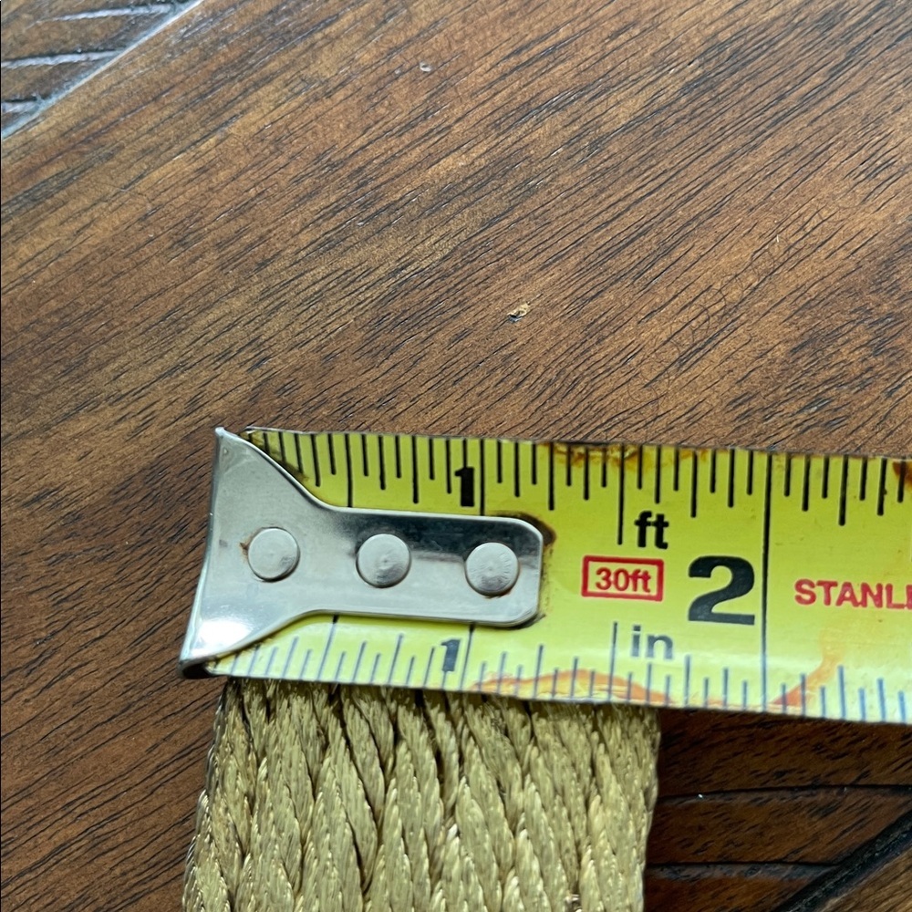 Vintage 50s 60s Braided Wire Metal Rope Chain Link gold tone metallic Belt 34 L - Picture 12 of 17